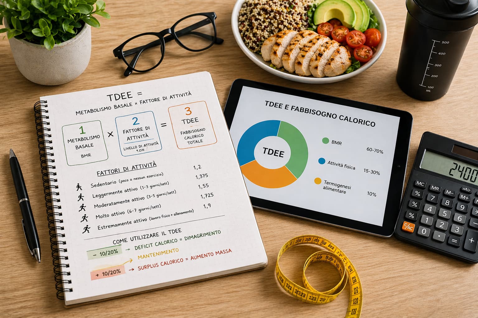 TDEE: cos'è e come calcolare il tuo fabbisogno calorico reale
