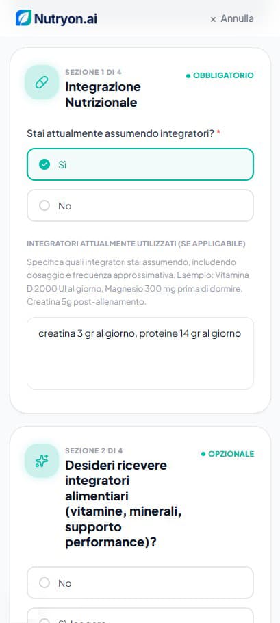 Gli integratori